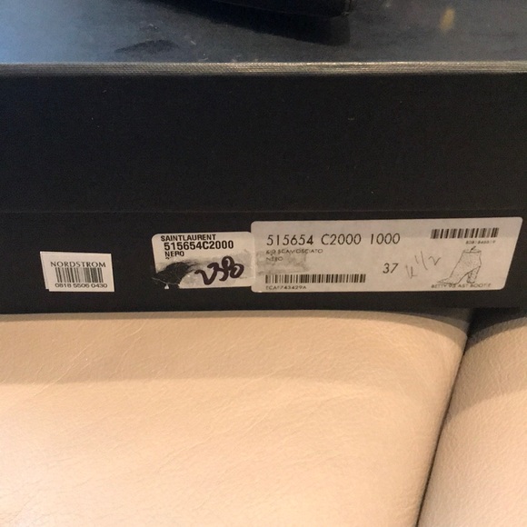 NWT SAINT LAURENT SUEDE BETTY CRYSTAL BOOTIE - Picture 8 of 8